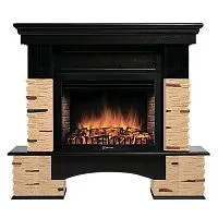 Портал Firelight Pietra Nuovo 30 камень сланец натуральный, шпон темный дуб