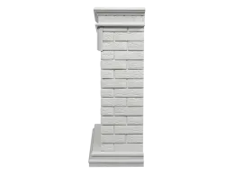 Портал Firelight Bricks 30 камень белый, белая эмаль