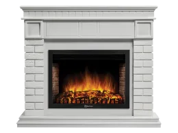 Портал Firelight Bricks 30 камень белый, белая эмаль