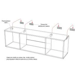 Тумба с биокамином Firelight BFP-P1700V графит